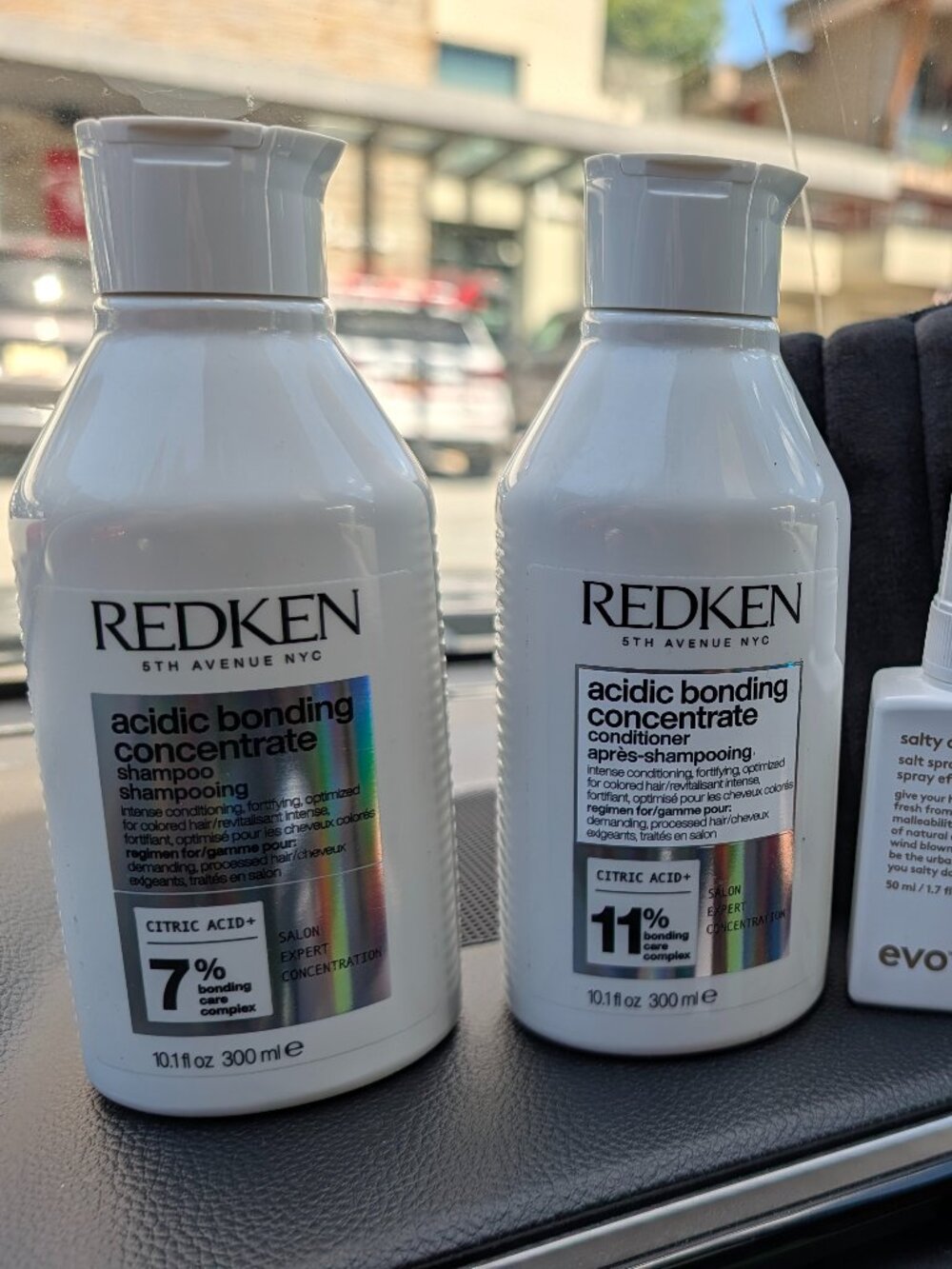 Redken Acidic Bonding Shampoo and Conditioner, Toiletry Bag and Evo Salty Dog